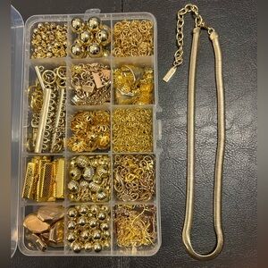 Jewelry Findings, GOLD DO-DADS & WHAT-NOTS, Loose bulk beads